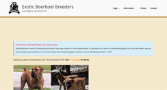 Desktop Screenshot of boerboelpuppy.com